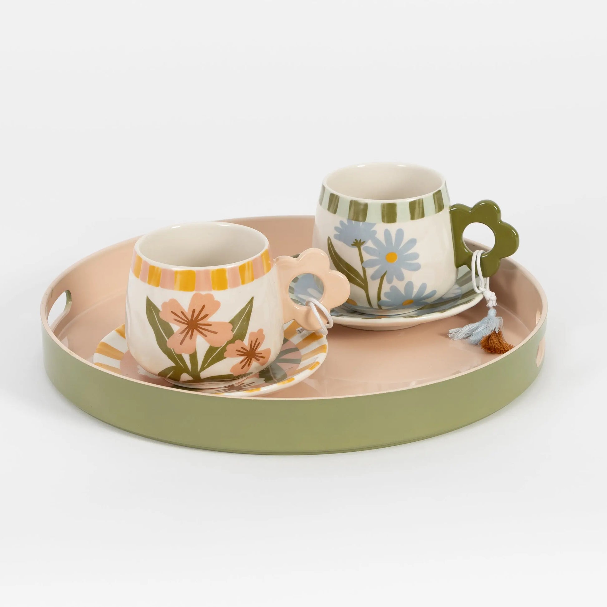 Fleur Ceramic Mug Set - GigiandTom