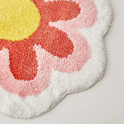 Flower Bath Mat Pink - GigiandTom