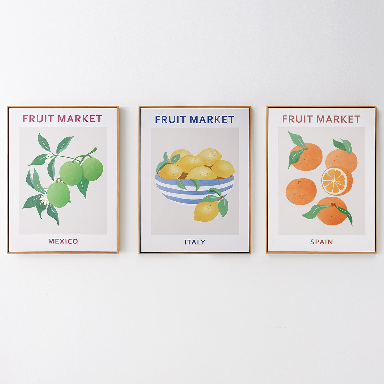 Fruit Market Spain Framed Canvas Print - GigiandTom
