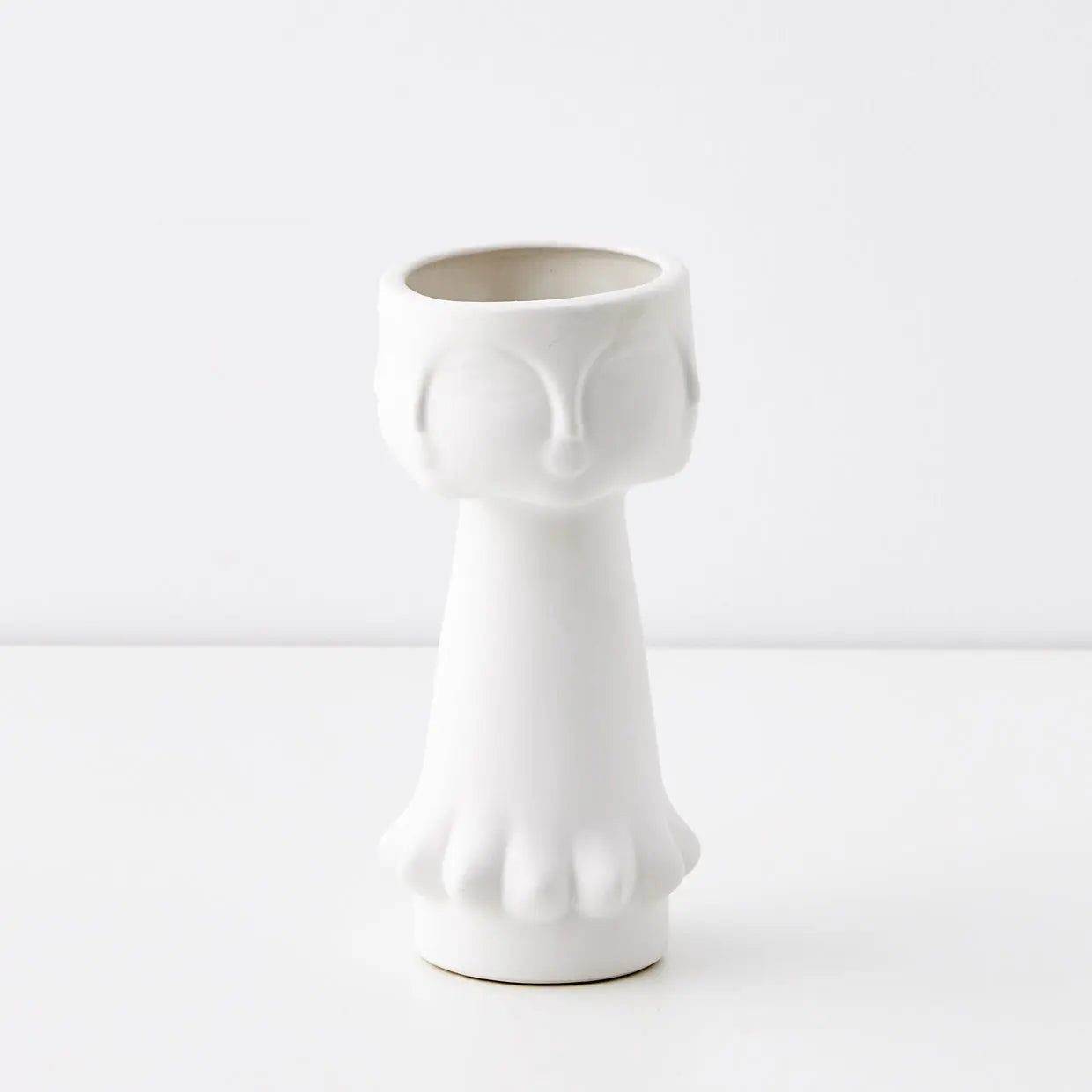 Gemelli Ceramic Vase White - GigiandTom