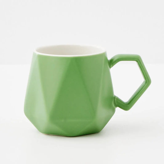 Geo Ceramic Mug Green - GigiandTom
