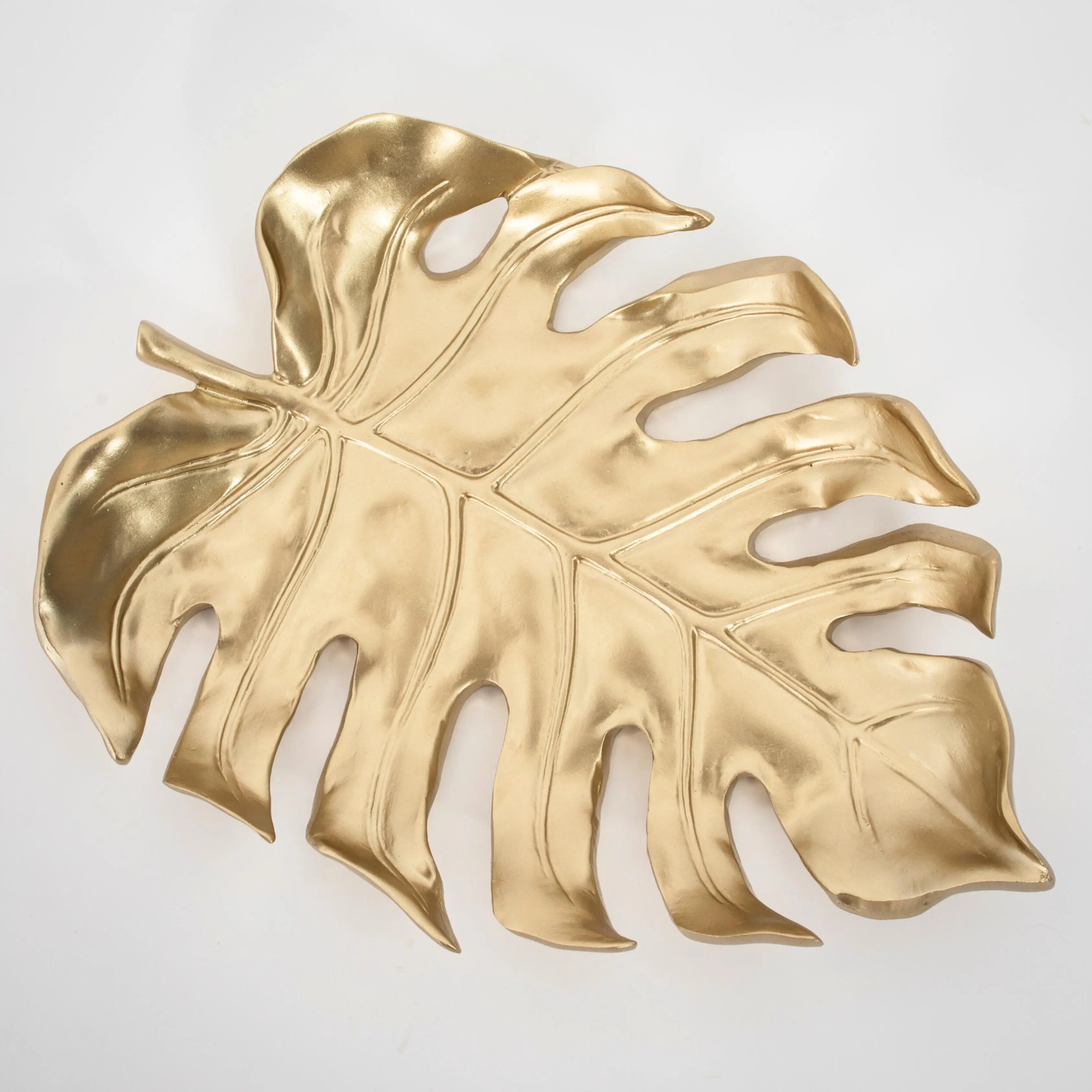 Large Gold Glided Leaf Tray outlets