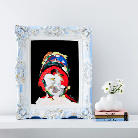 Girl Sans Pearl Framed Wall Art Painting - GigiandTom