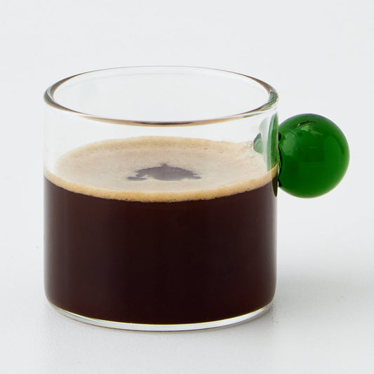 Glass Espresso Cup Green - GigiandTom