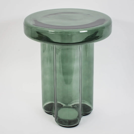 Glass Side Table Green - GigiandTom