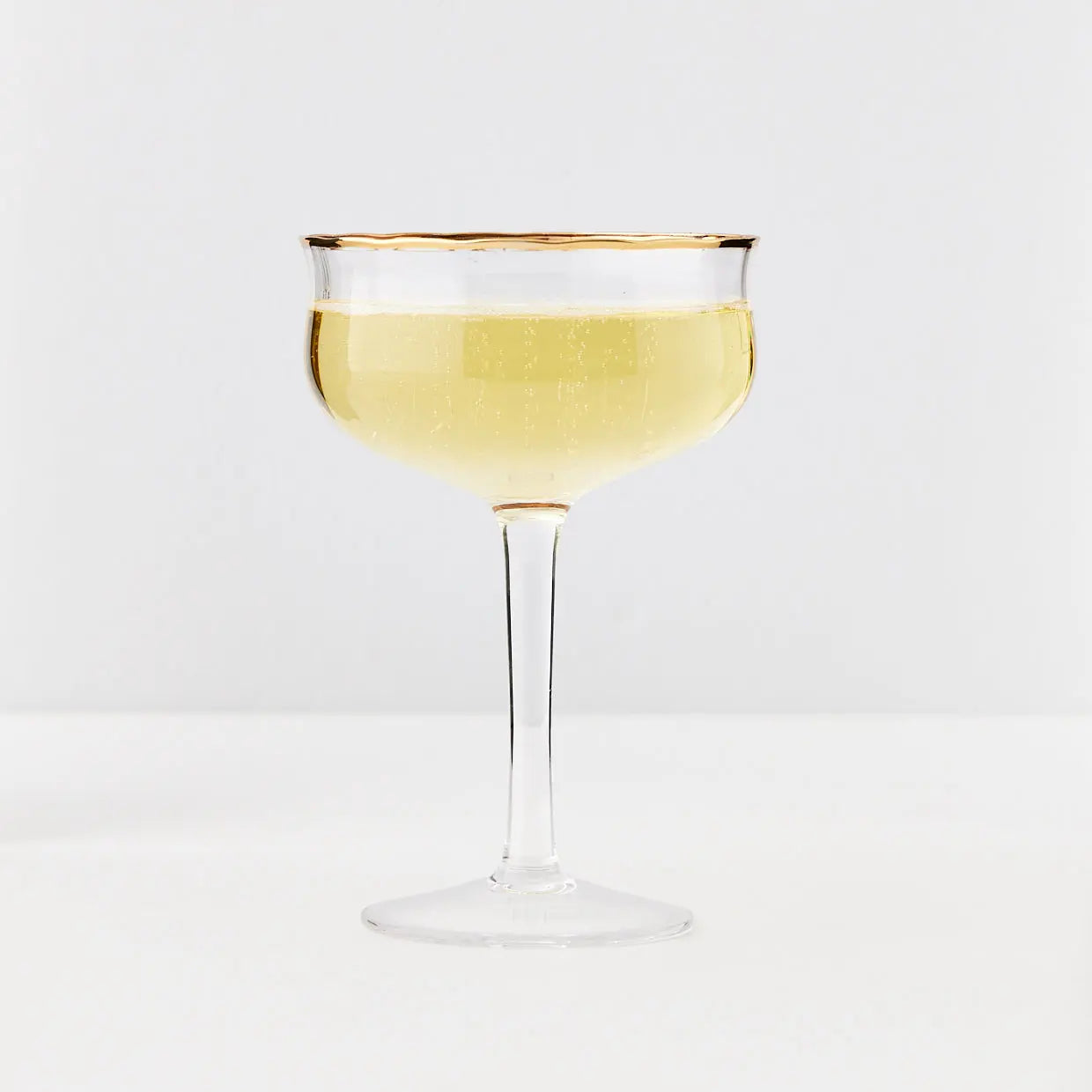 Gold Rim Cocktail Glass - GigiandTom