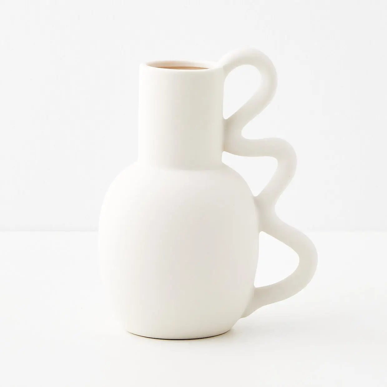 Grecian Ceramic Urn Vase White - GigiandTom