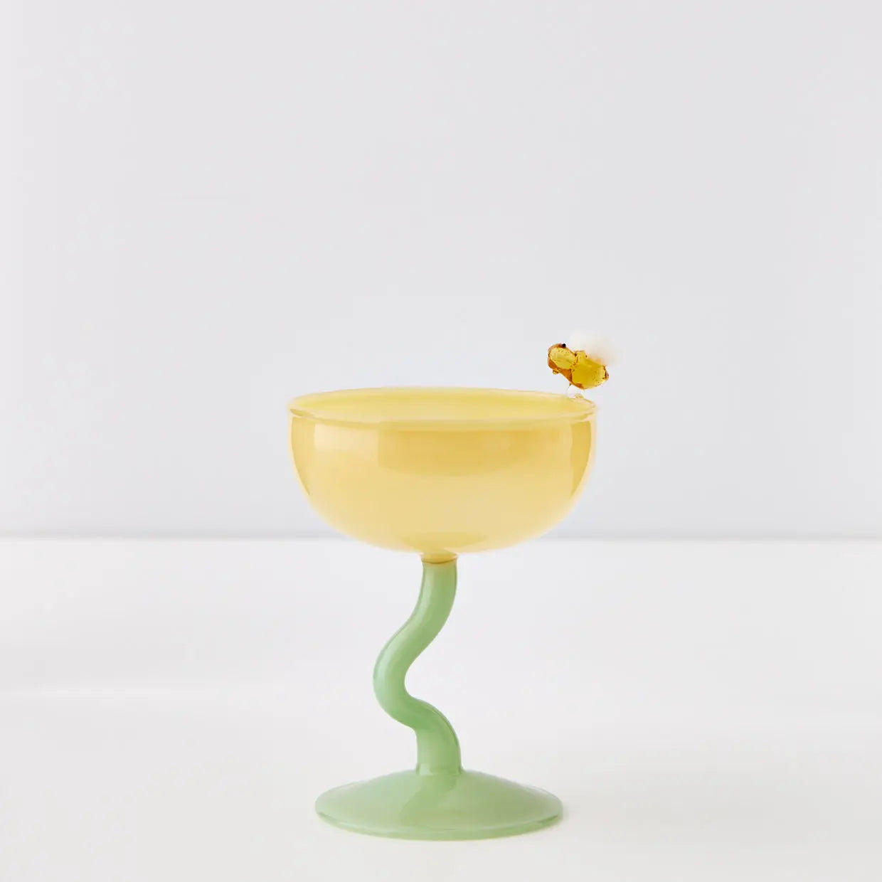 Bumble Cocktail Glass Yellow/Green - GigiandTom
