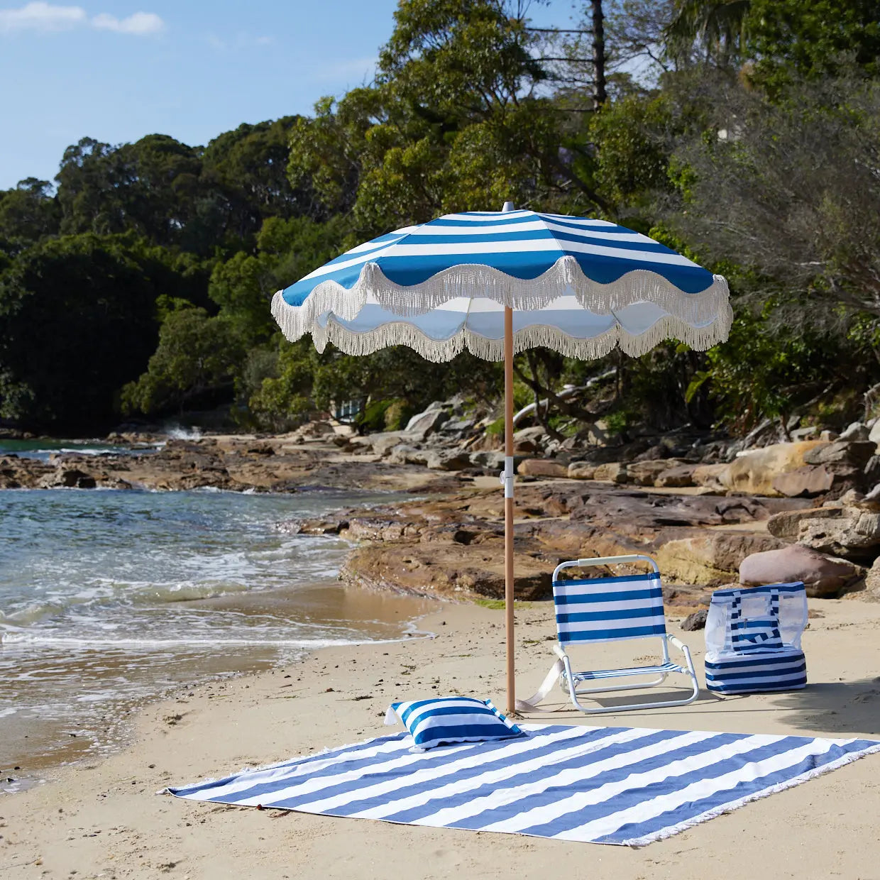 Hamptons Stripe Beach Outdoor Cushion - GigiandTom