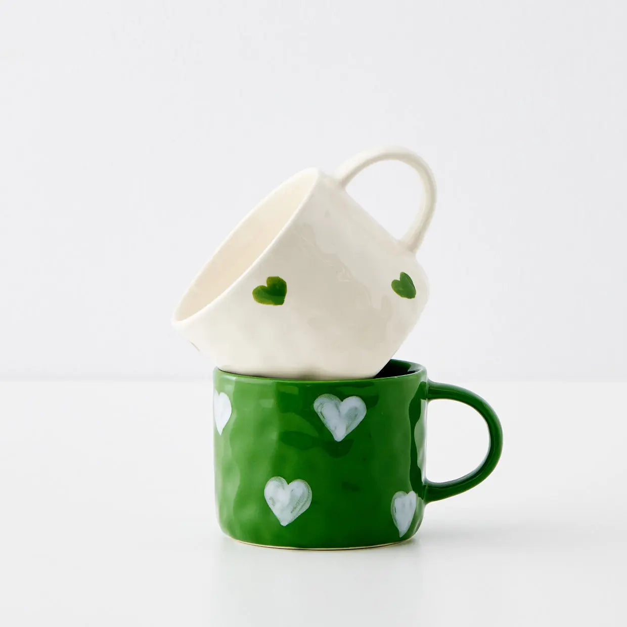 Heartfelt Ceramic Mug Green - GigiandTom