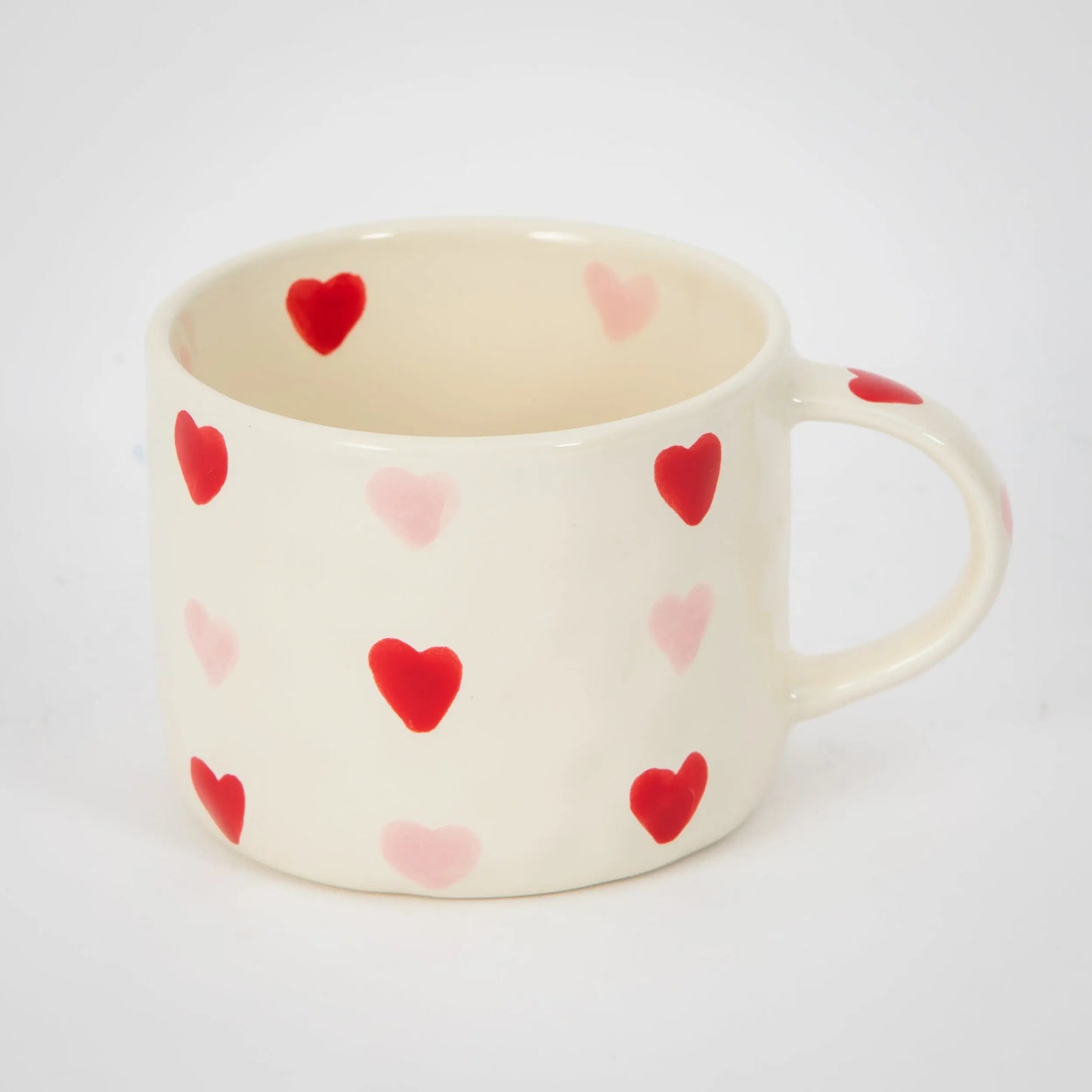 Heartfelt Ceramic Mug Pink Red - GigiandTom