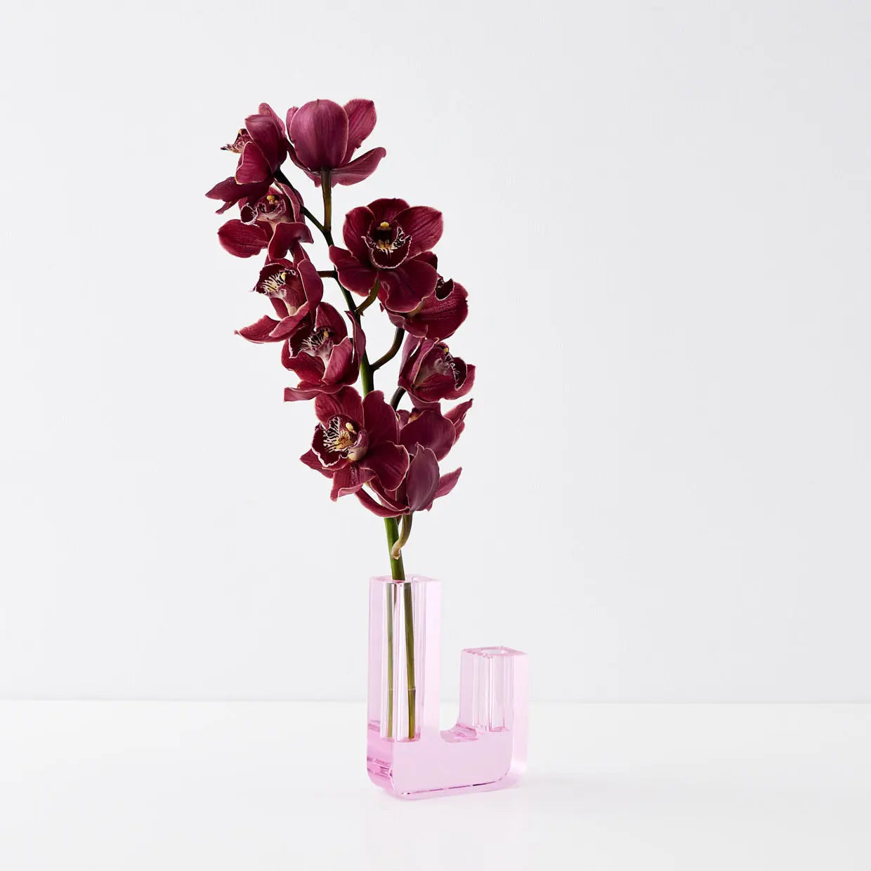 Infinity Crystal Cut Coloured Vase Pink - GigiandTom