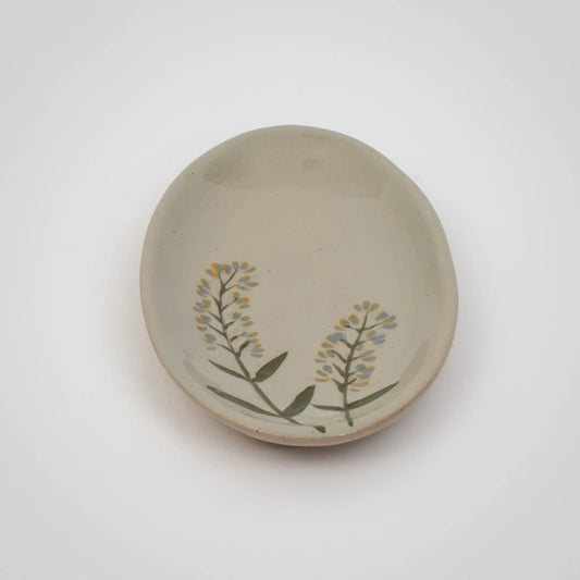 Iris Oval Ceramic Trinket Dish - GigiandTom