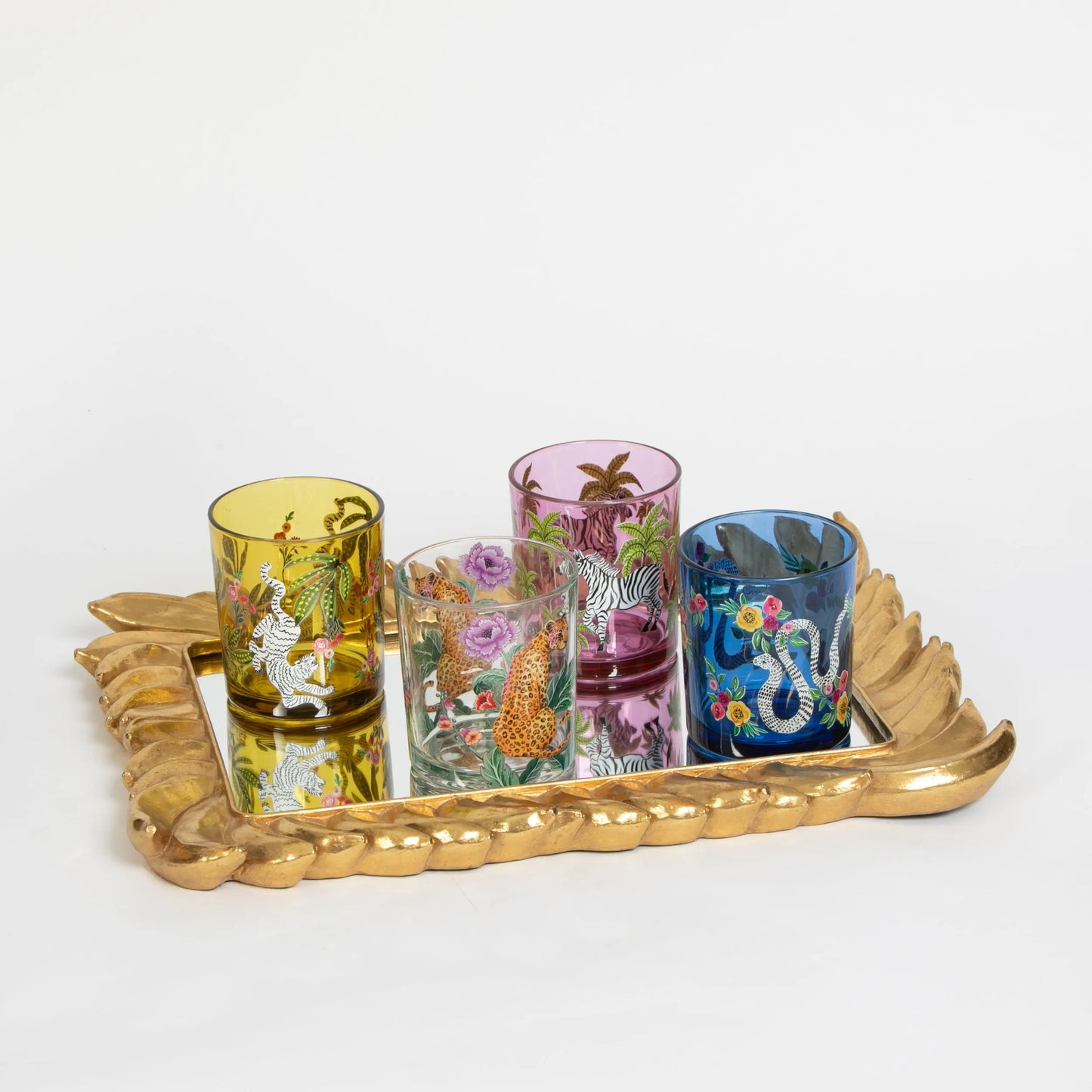 Jungle Rumble Assorted Drinking Tumblers Set of 4 - GigiandTom