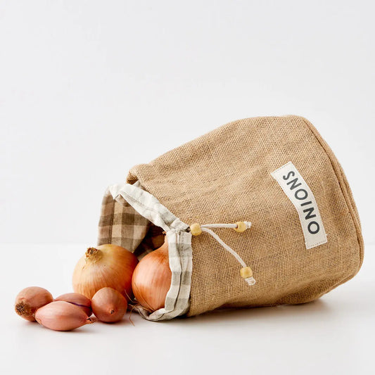 Farmstead Cotton/Jute Onion Bag - GigiandTom