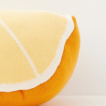 Lemon Yellow Cotton Cushion - GigiandTom