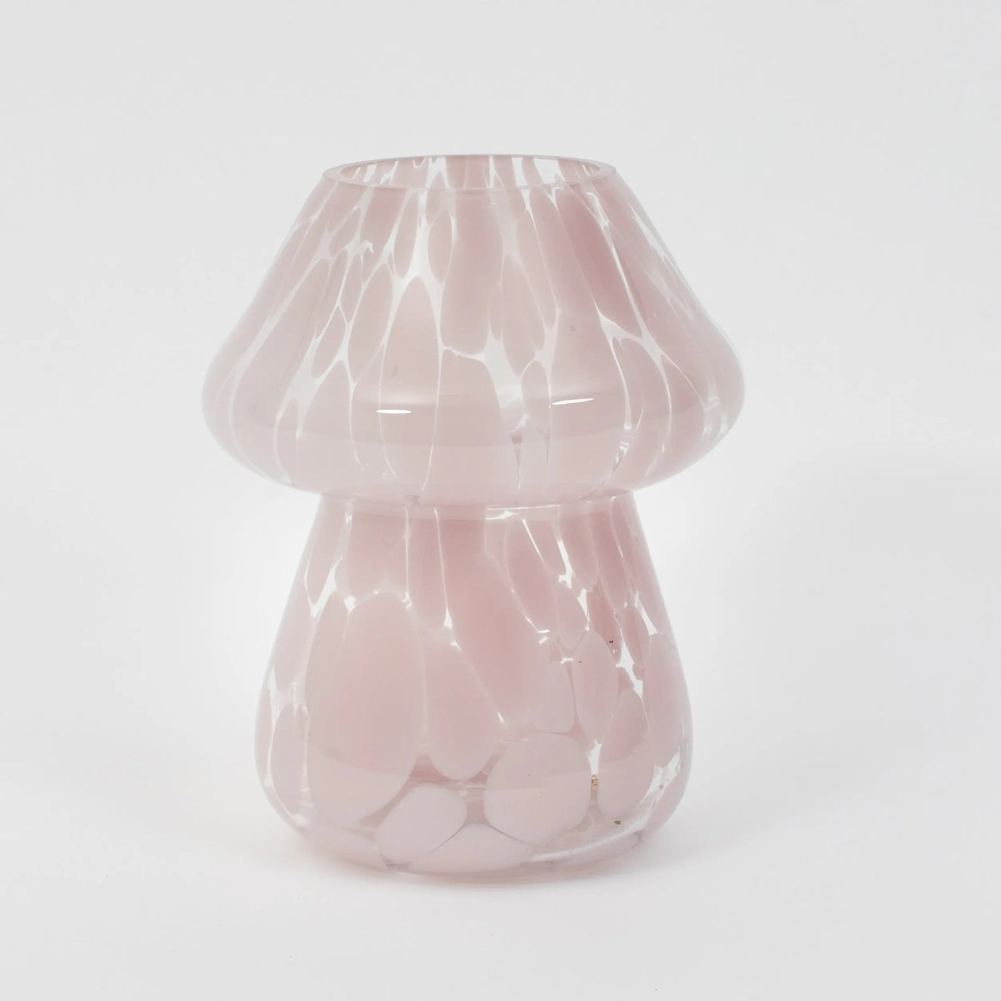 Magic Mushroom Coloured Glass Vase Pink - GigiandTom