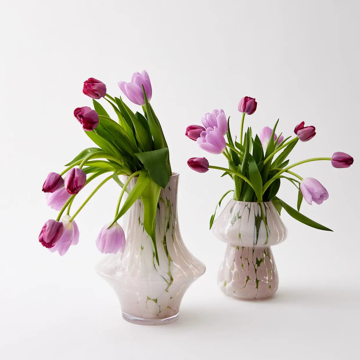 Magic Mushroom Coloured Glass Vase Pink - GigiandTom