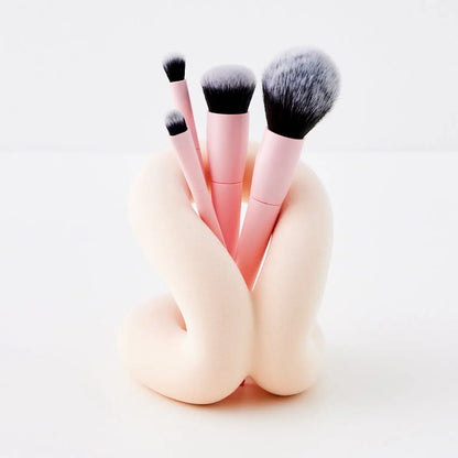 Makeup Brush Holder Peach - GigiandTom