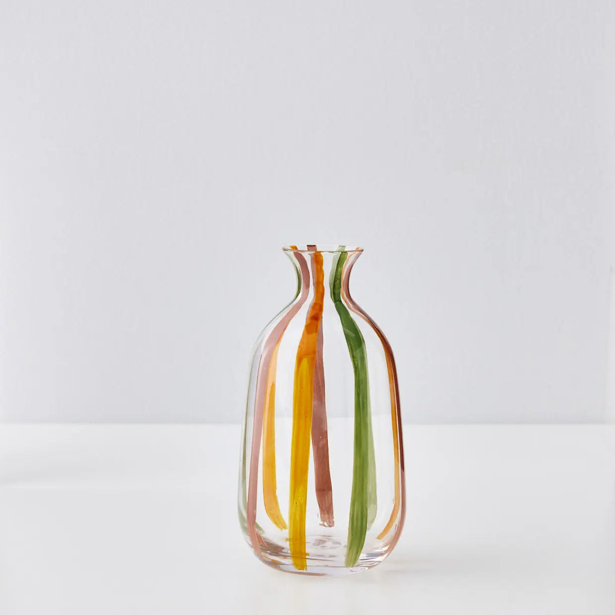 Maypole Striped Glass Bud Vase - GigiandTom