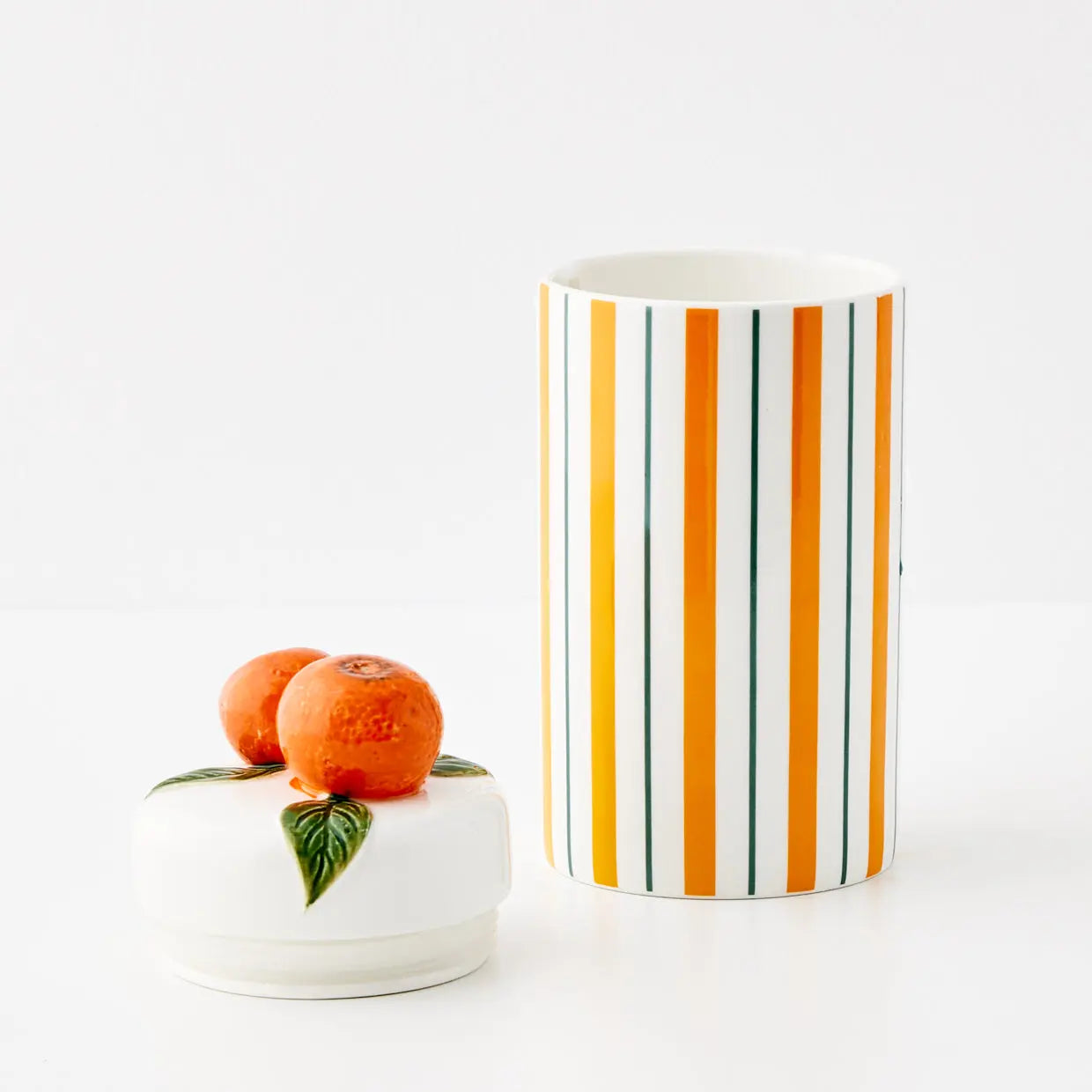 Orange Ceramic Canister - GigiandTom