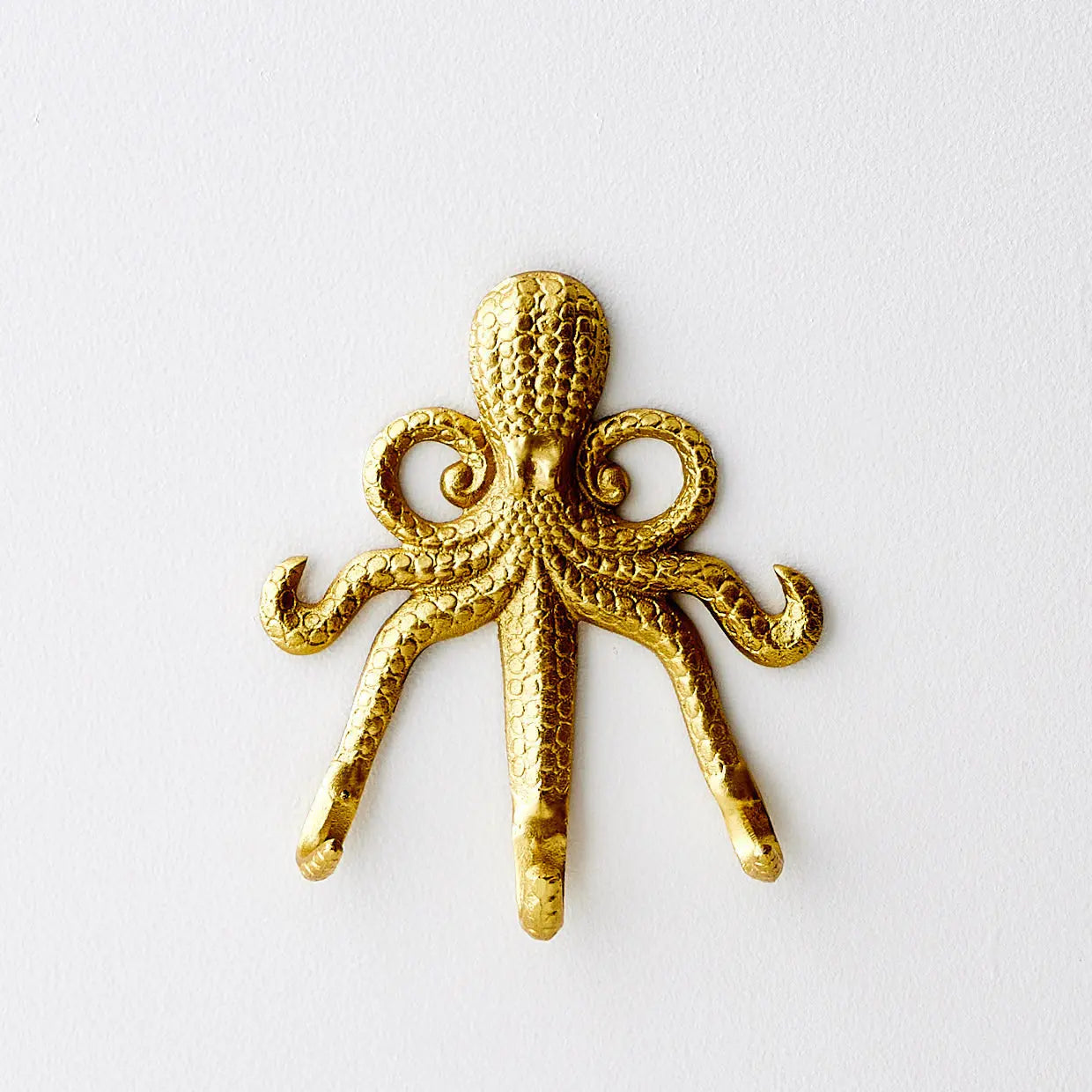 Otto Octopus Resin Wall Hook Gold - GigiandTom