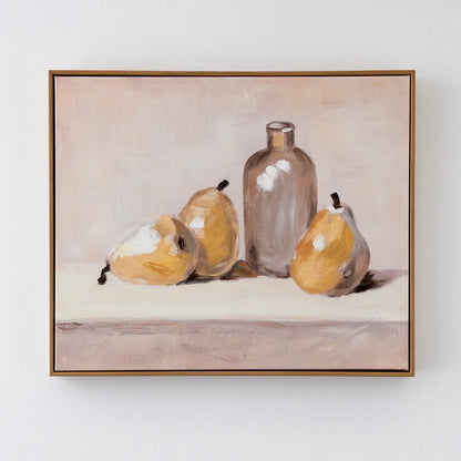 Pears Framed Canvas Oil Painting - GigiandTom