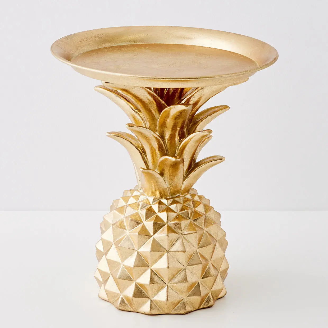 Pineapple Resin Decorative Tray Gold - GigiandTom