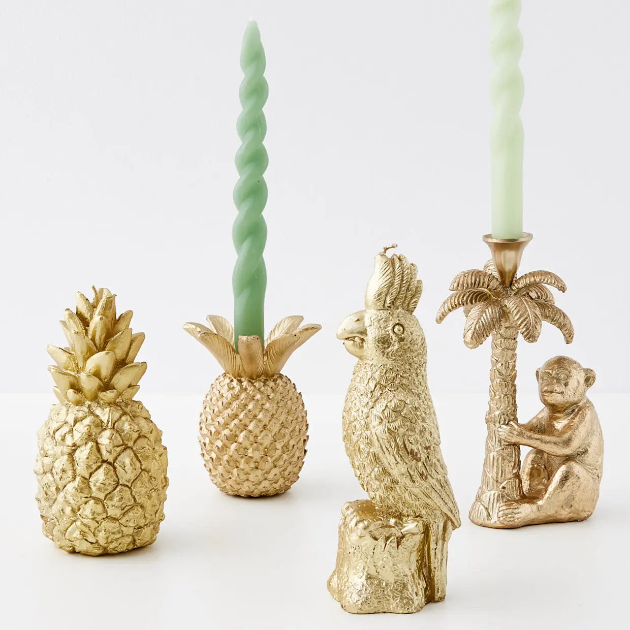 Pineapple Shaped Candle Gold - GigiandTom