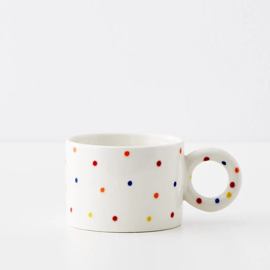 Polkatini Ceramic Mug Rainbow - GigiandTom