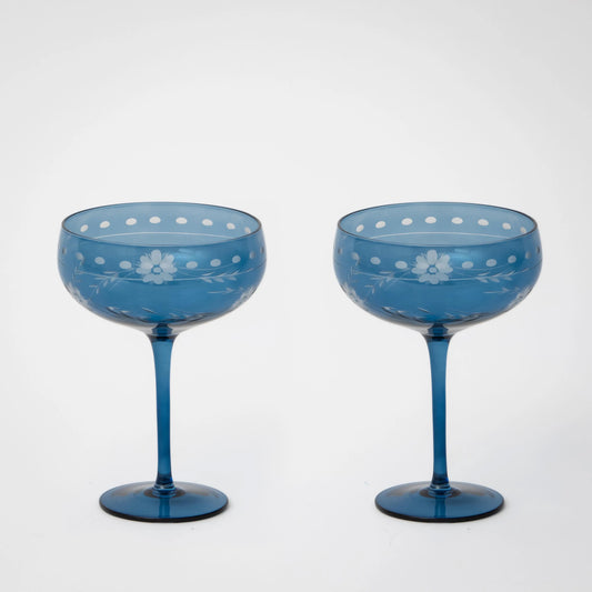 Queen V Cocktail Glass Set of 2 - GigiandTom