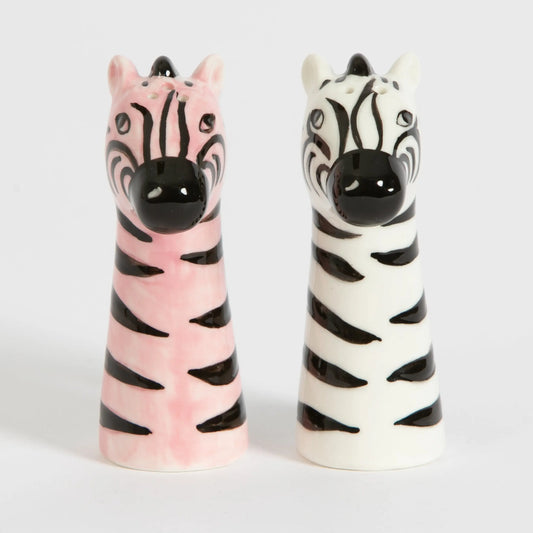 Ra-ra Zebra Ceramic Salt & Pepper Shakers - GigiandTom