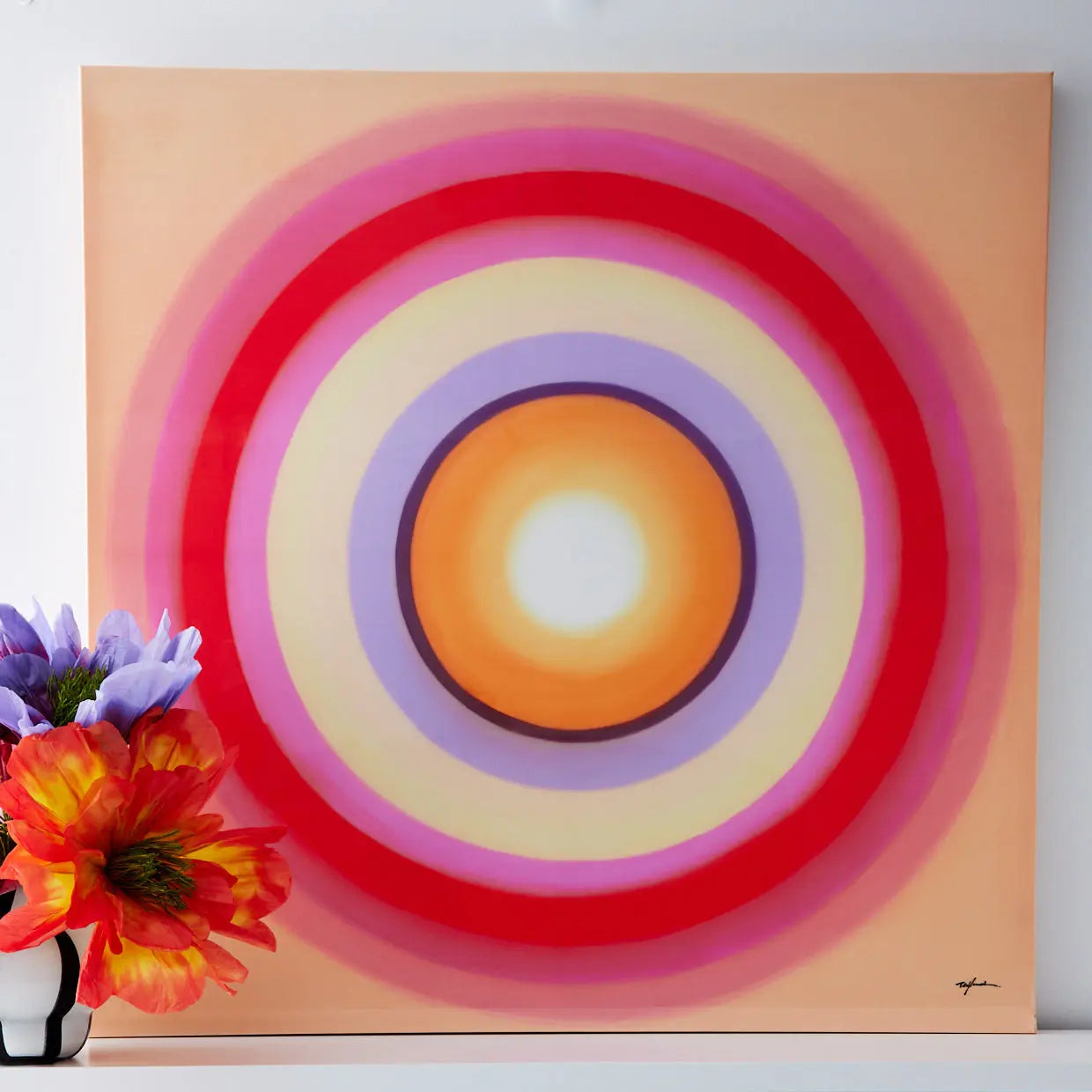 Radiant Rings Gallery Wrap Wall Art - GigiandTom