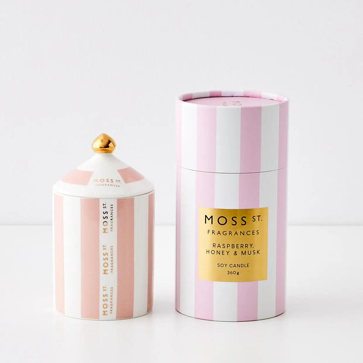 Raspberry, Honey & Musk Limited Edition Soy Candle - GigiandTom
