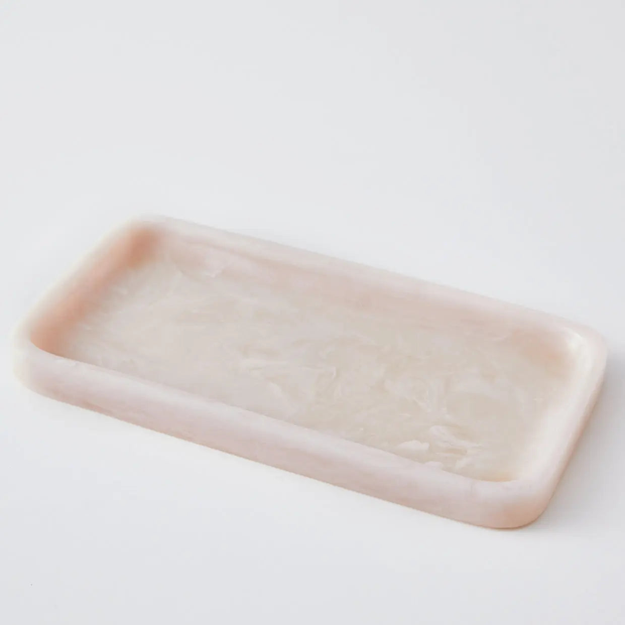 Resin Serving Tray Blush Pink - GigiandTom