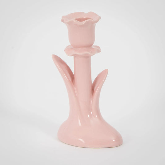 Rosaline Ceramic Taper Candle Holder - GigiandTom