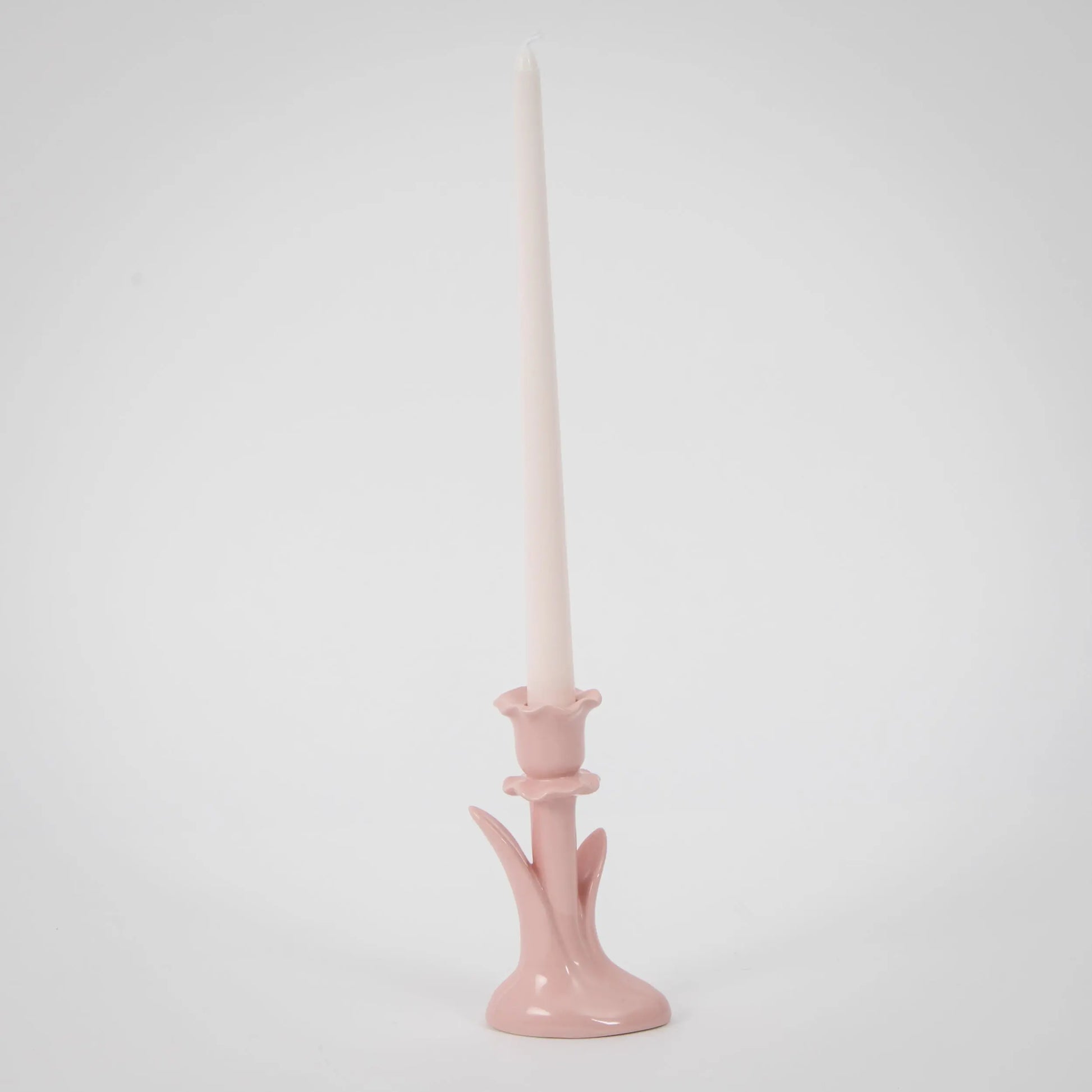 Rosaline Ceramic Taper Candle Holder - GigiandTom