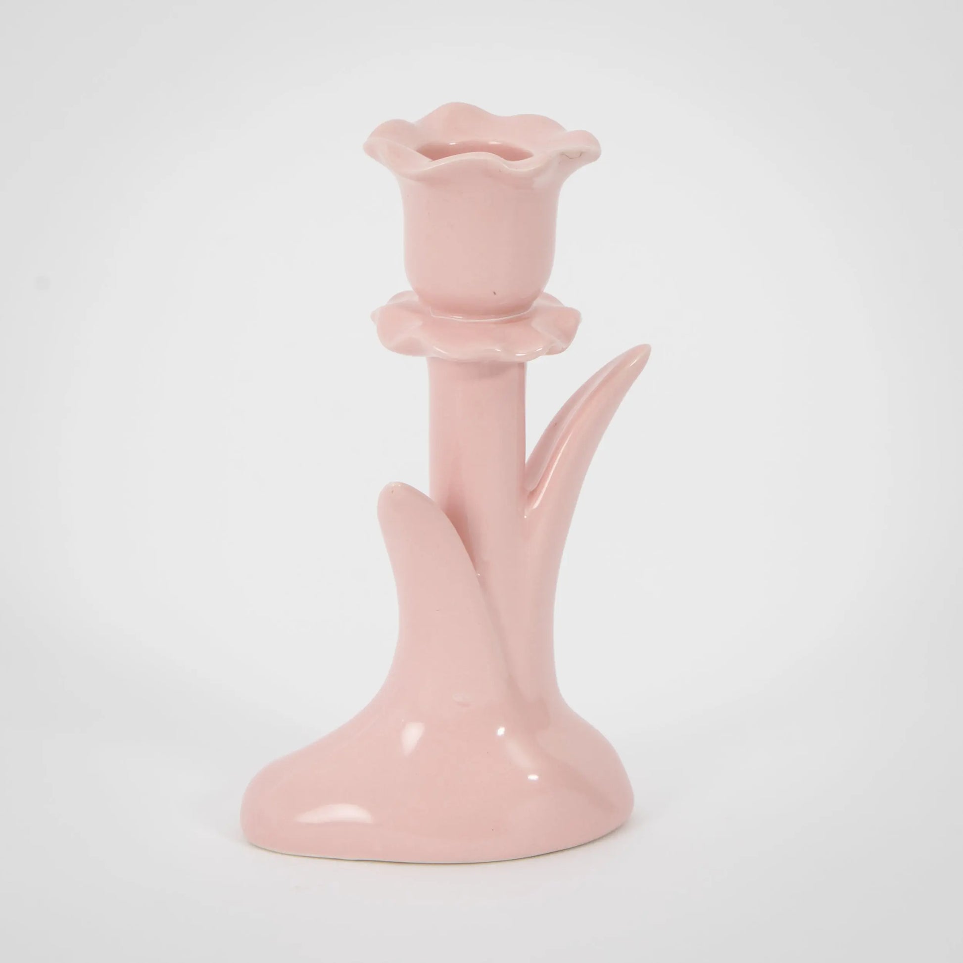 Rosaline Ceramic Taper Candle Holder - GigiandTom