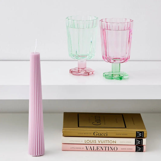 Soy Taper Candle Pink - GigiandTom