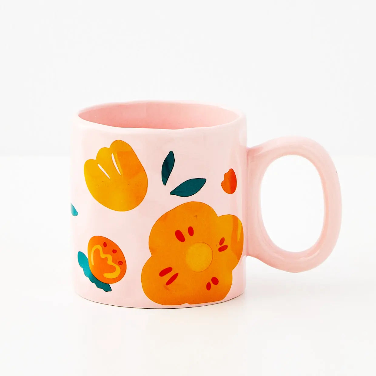 Springtime Ceramic Mug Pink - GigiandTom