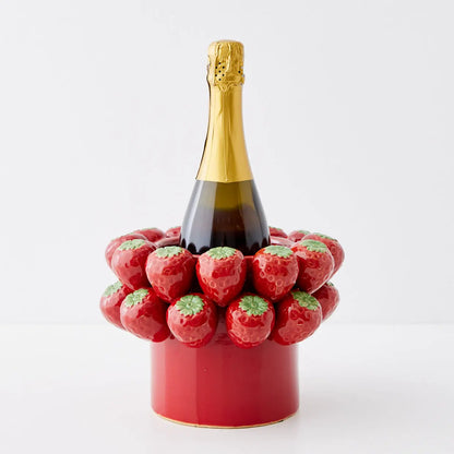 Strawberry Bouquet Ceramic Vase - GigiandTom