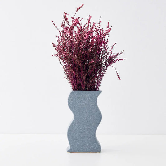 Sway Ceramic Vase Blue - GigiandTom