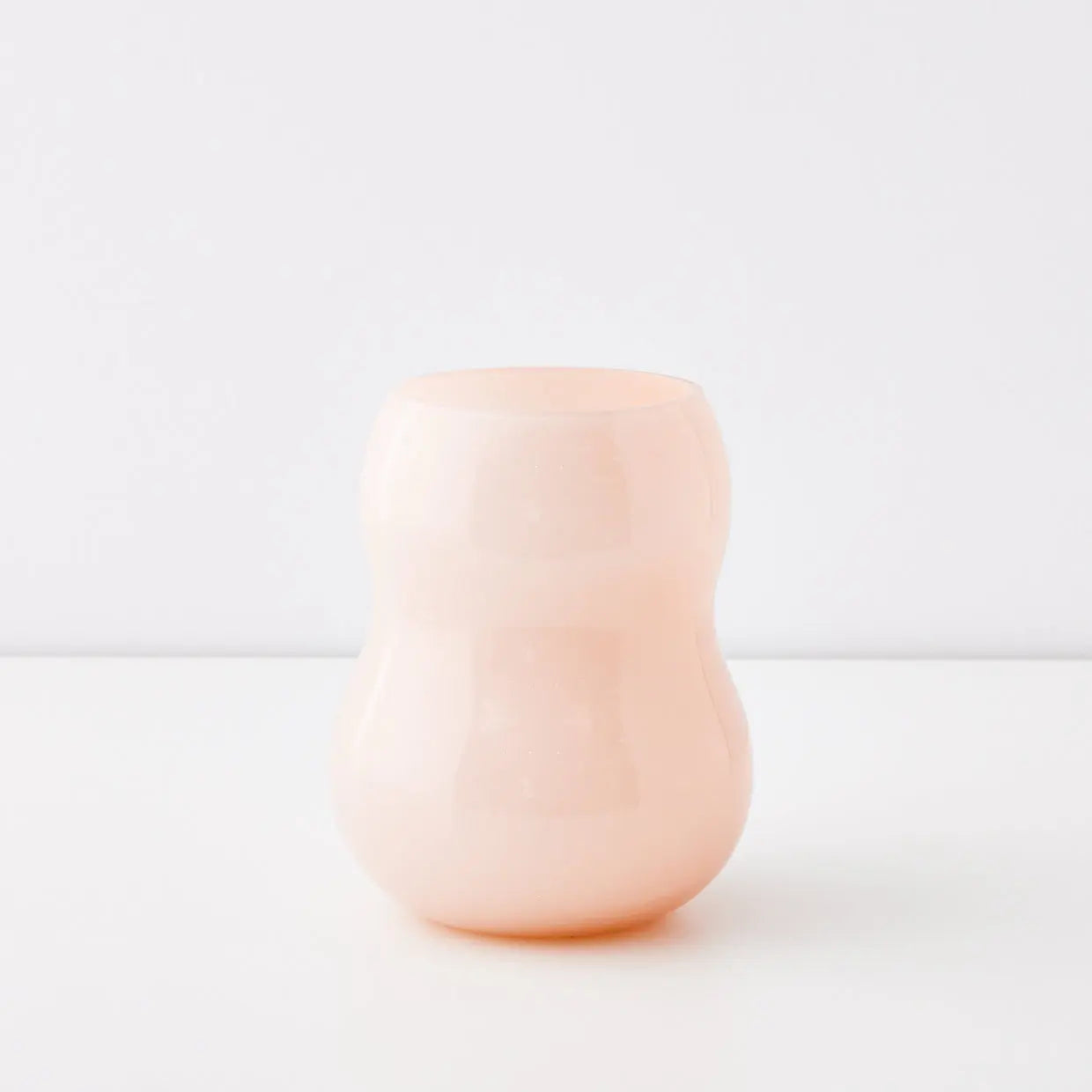 Swirl Hourglass Coloured Vase Pink - GigiandTom