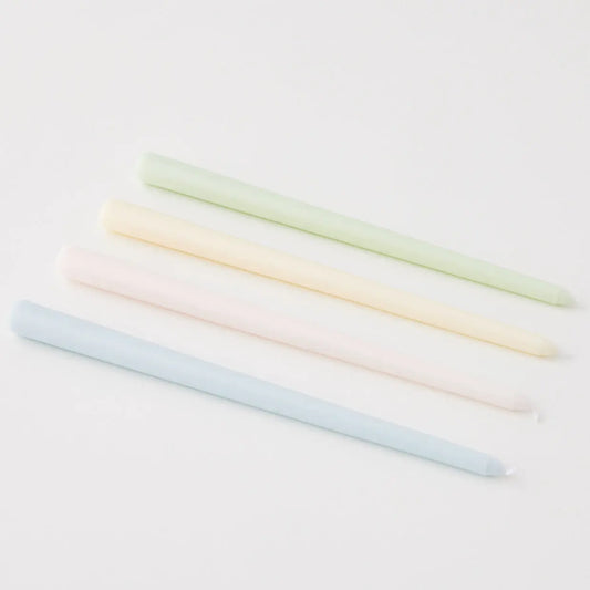 Taper Candle Assorted 4 Pack Pastels - GigiandTom