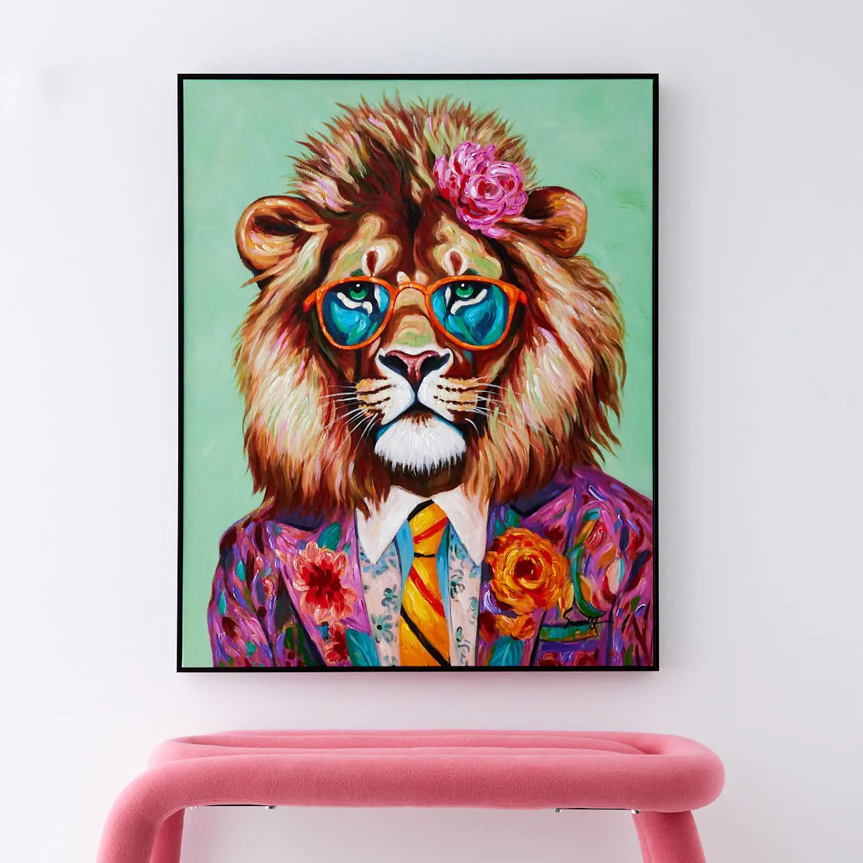 The Mane Attraction Framed Wall Art Painting - GigiandTom