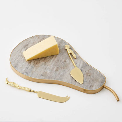 Tropicana Brass Cheese Knife Set - GigiandTom