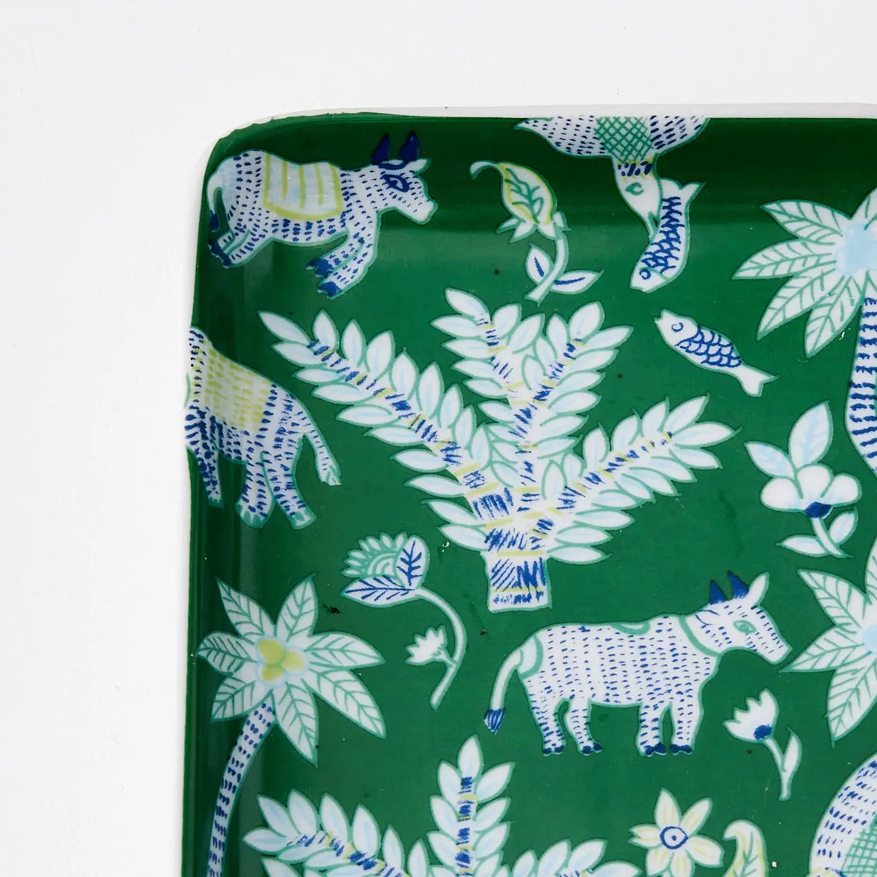 Tropique Ceramic Decorative Tray Green - GigiandTom