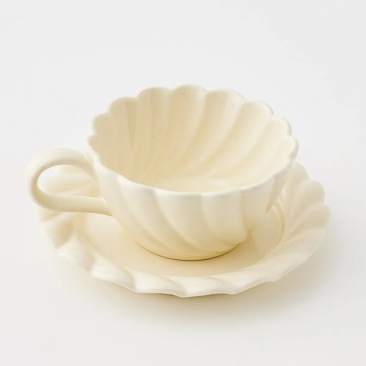 Vintage Ceramic Tea Cup Yellow - GigiandTom