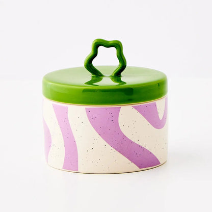 Whorl Kitchen Ceramic Canister Small - GigiandTom