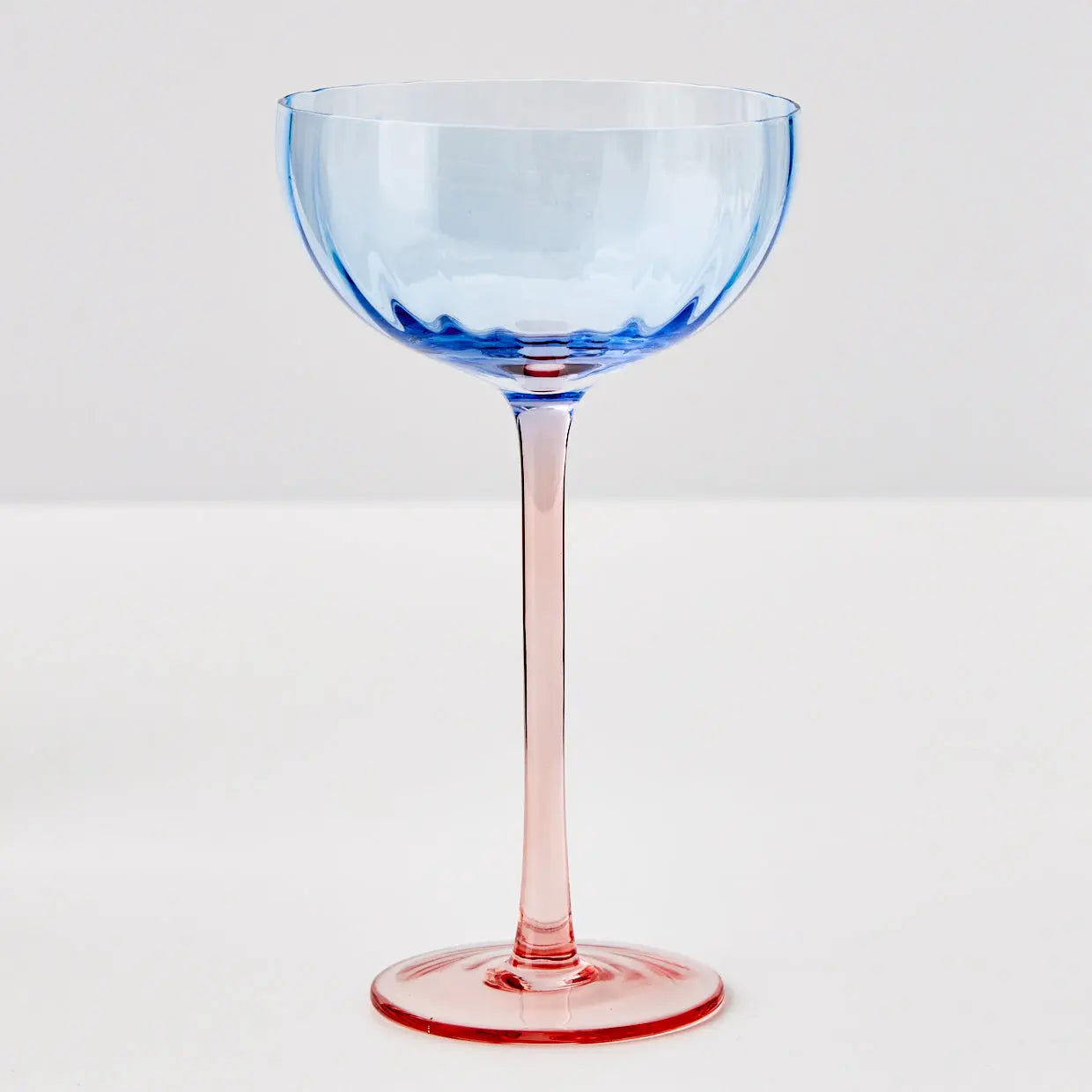 Ombré Wine Glass, Blue & Pink — JOHNNIE Q